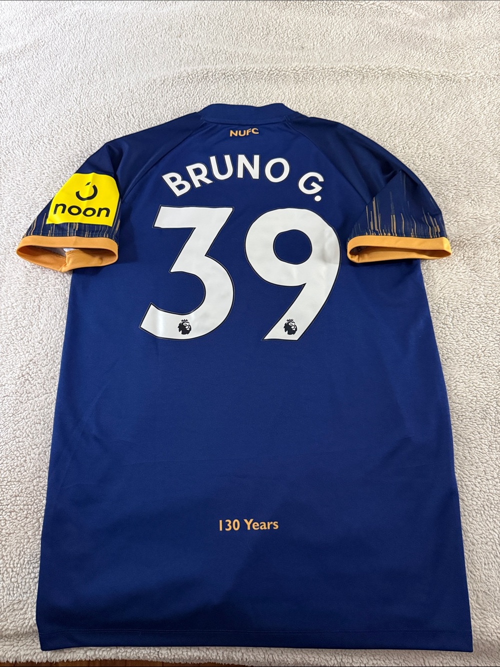 Newcastle United #39 Bruno Guimaraes 2022-23 Castore Away Premier League Jersey